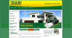 Desktop Screenshot of dabpumpsaustralia.com.au